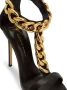 Giuseppe Zanotti Elsie leren sandalen Zwart - Thumbnail 4