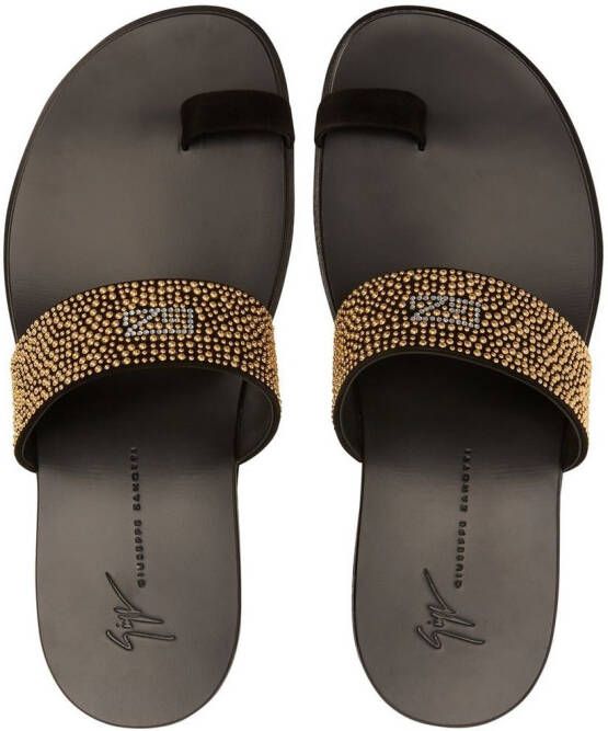 Giuseppe Zanotti Emerick sandalen met studs Zwart