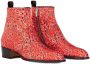 Giuseppe Zanotti Enkellaarzen met luipaardprint Rood - Thumbnail 2