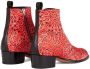 Giuseppe Zanotti Enkellaarzen met luipaardprint Rood - Thumbnail 3