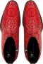 Giuseppe Zanotti Enkellaarzen met luipaardprint Rood - Thumbnail 4