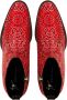 Giuseppe Zanotti Enkellaarzen met luipaardprint Rood - Thumbnail 4