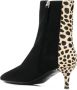 Giuseppe Zanotti Enkellaarzen met luipaardprint Zwart - Thumbnail 3