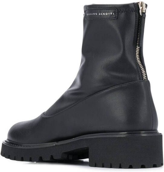 Giuseppe Zanotti Enkellaarzen met rits Zwart