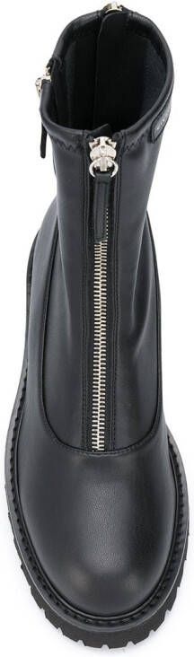 Giuseppe Zanotti Enkellaarzen met rits Zwart