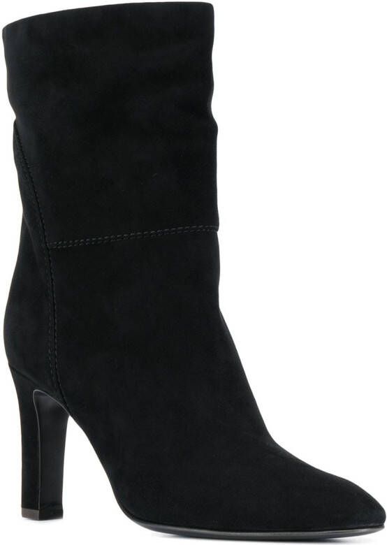 Giuseppe Zanotti Enkellaarzen met stiksel Zwart