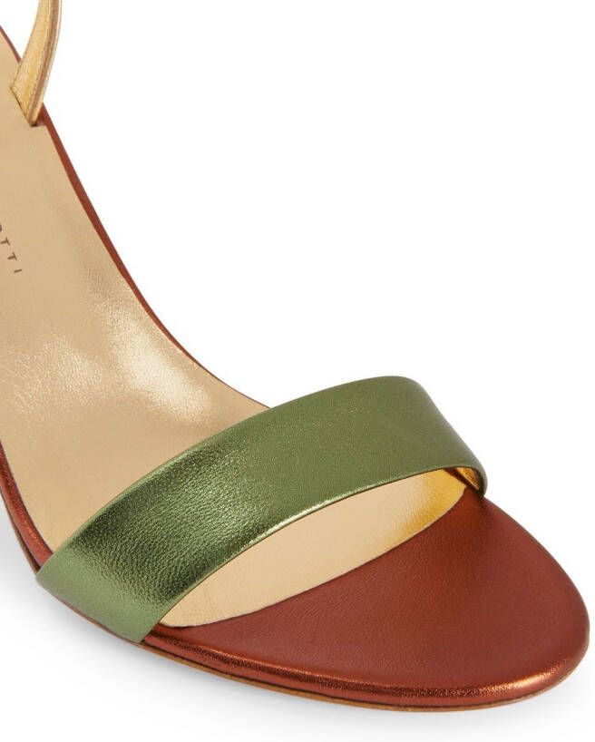 Giuseppe Zanotti Erwan metallic sandalen Groen