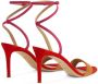 Giuseppe Zanotti Erwan suède sandalen Rood - Thumbnail 3