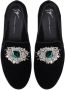 Giuseppe Zanotti Euphemie fluwelen loafers Zwart - Thumbnail 4