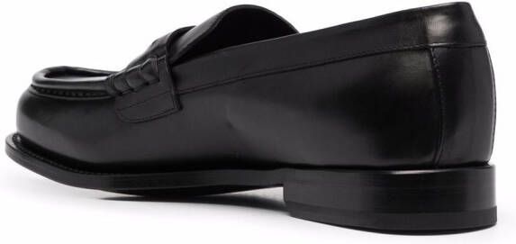 Giuseppe Zanotti Euro leren loafers Zwart