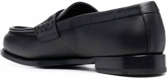 Giuseppe Zanotti Euro leren loafers Zwart