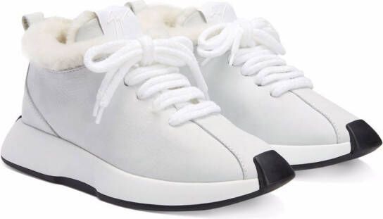 Giuseppe Zanotti Ferox leren sneakers Wit