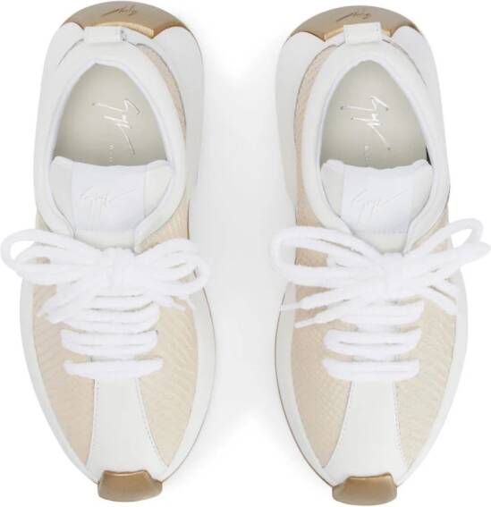 Giuseppe Zanotti Sneakers met vlakken Wit