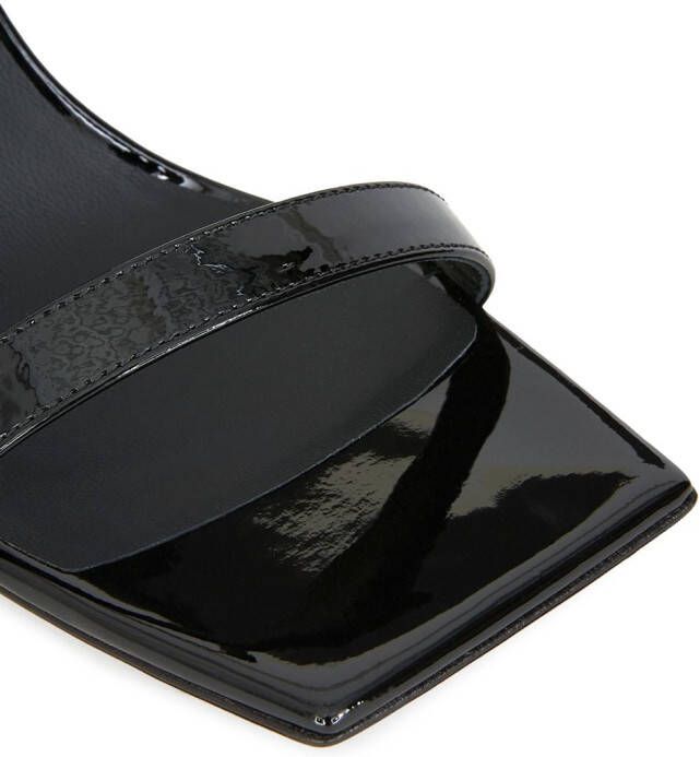 Giuseppe Zanotti 85 mm Flaminia lakleren muiltjes Zwart