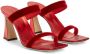 Giuseppe Zanotti Flaminia fluwelen muiltjes Rood - Thumbnail 2