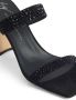 Giuseppe Zanotti Flaminia fluwelen sandalen Zwart - Thumbnail 4