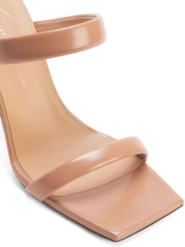 Giuseppe Zanotti Flaminia leren sandalen Beige