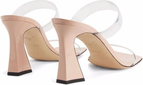 Giuseppe Zanotti Flaminia plexi sandalen Beige