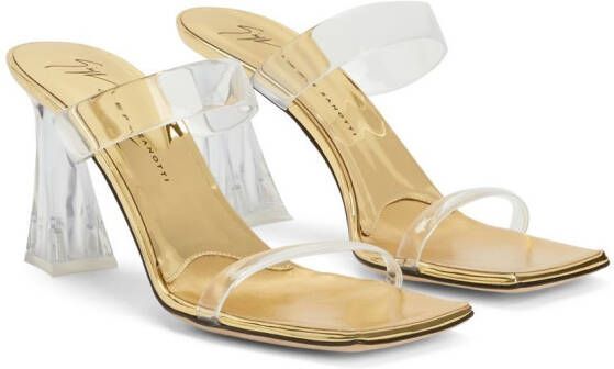 Giuseppe Zanotti Flaminia Plexi sandalen Goud