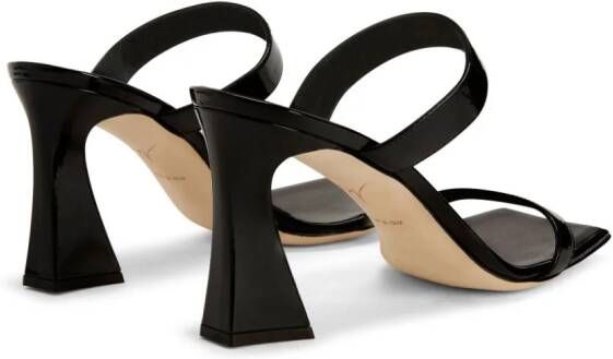 Giuseppe Zanotti Flaminia sandalen met vierkante neus Zwart