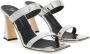Giuseppe Zanotti 85 mm Flaminia lakleren sandalen Zilver - Thumbnail 2