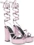 Giuseppe Zanotti Flavienne gelamineerde sandalen Roze - Thumbnail 2