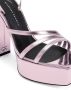 Giuseppe Zanotti Flavienne gelamineerde sandalen Roze - Thumbnail 4