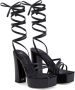 Giuseppe Zanotti Flavienne gelamineerde sandalen Zwart - Thumbnail 2