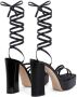 Giuseppe Zanotti Flavienne gelamineerde sandalen Zwart - Thumbnail 3