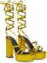 Giuseppe Zanotti 120 mm Flavienne sandalen met plateauzool Goud - Thumbnail 2