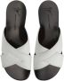 Giuseppe Zanotti Flavio leren slippers Wit - Thumbnail 4