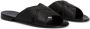 Giuseppe Zanotti Flavio leren slippers Zwart - Thumbnail 2