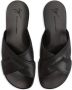 Giuseppe Zanotti Flavio leren slippers Zwart - Thumbnail 4