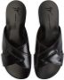 Giuseppe Zanotti Flavio leren slippers Zwart - Thumbnail 4