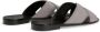 Giuseppe Zanotti Flavio leren slippers Grijs - Thumbnail 3