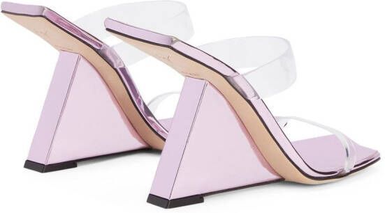 Giuseppe Zanotti Florance Plexi sandalen Roze