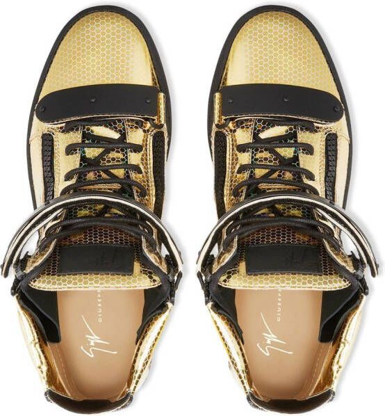 Giuseppe Zanotti High-top sneakers GOLD