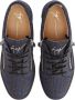 Giuseppe Zanotti Frankie geruite sneakers Blauw - Thumbnail 4