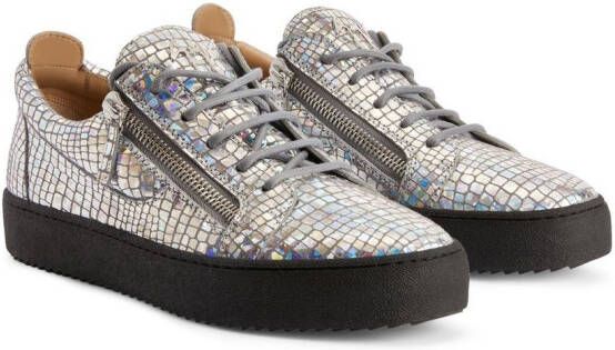 Giuseppe Zanotti Frankie Kaleido low-top sneakers Grijs