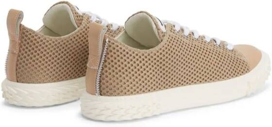 Giuseppe Zanotti Frankie leren sneakers Beige