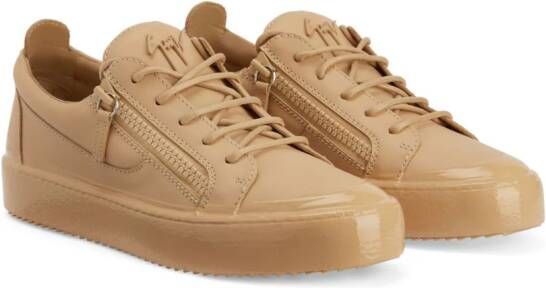 Giuseppe Zanotti Frankie leren sneakers Beige