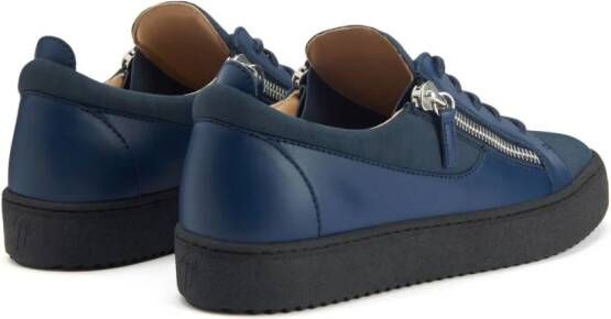 Giuseppe Zanotti Frankie leren sneakers Blauw