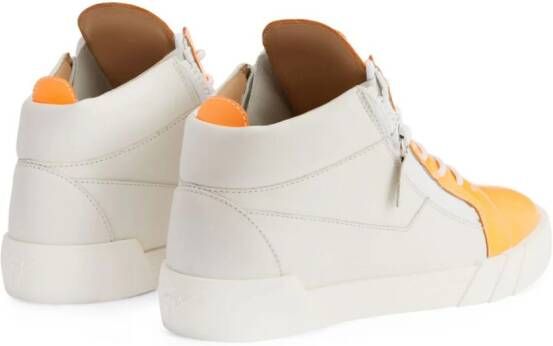 Giuseppe Zanotti Frankie leren sneakers Oranje