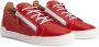 Giuseppe Zanotti Frankie leren sneakers Rood - Thumbnail 2