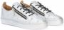 Giuseppe Zanotti Frankie leren sneakers Zilver - Thumbnail 2