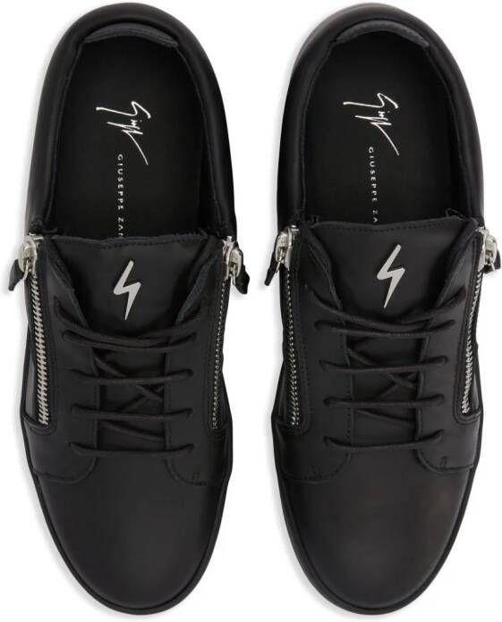 Giuseppe Zanotti Frankie leren sneakers Zwart