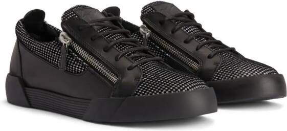 Giuseppe Zanotti Frankie leren sneakers Zwart