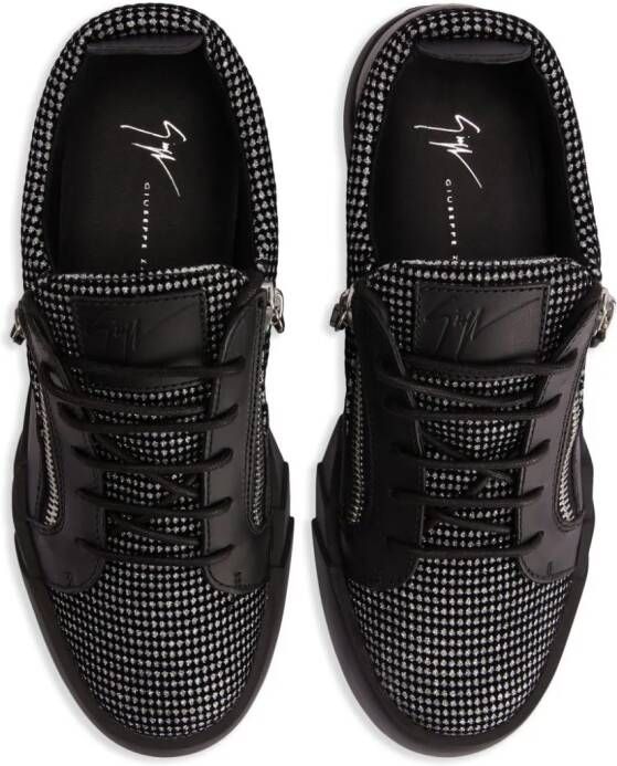 Giuseppe Zanotti Frankie leren sneakers Zwart