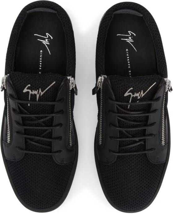Giuseppe Zanotti Frankie sneakers met logo Zwart