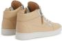 Giuseppe Zanotti Frankie slippers met logoplakkaat Beige - Thumbnail 3